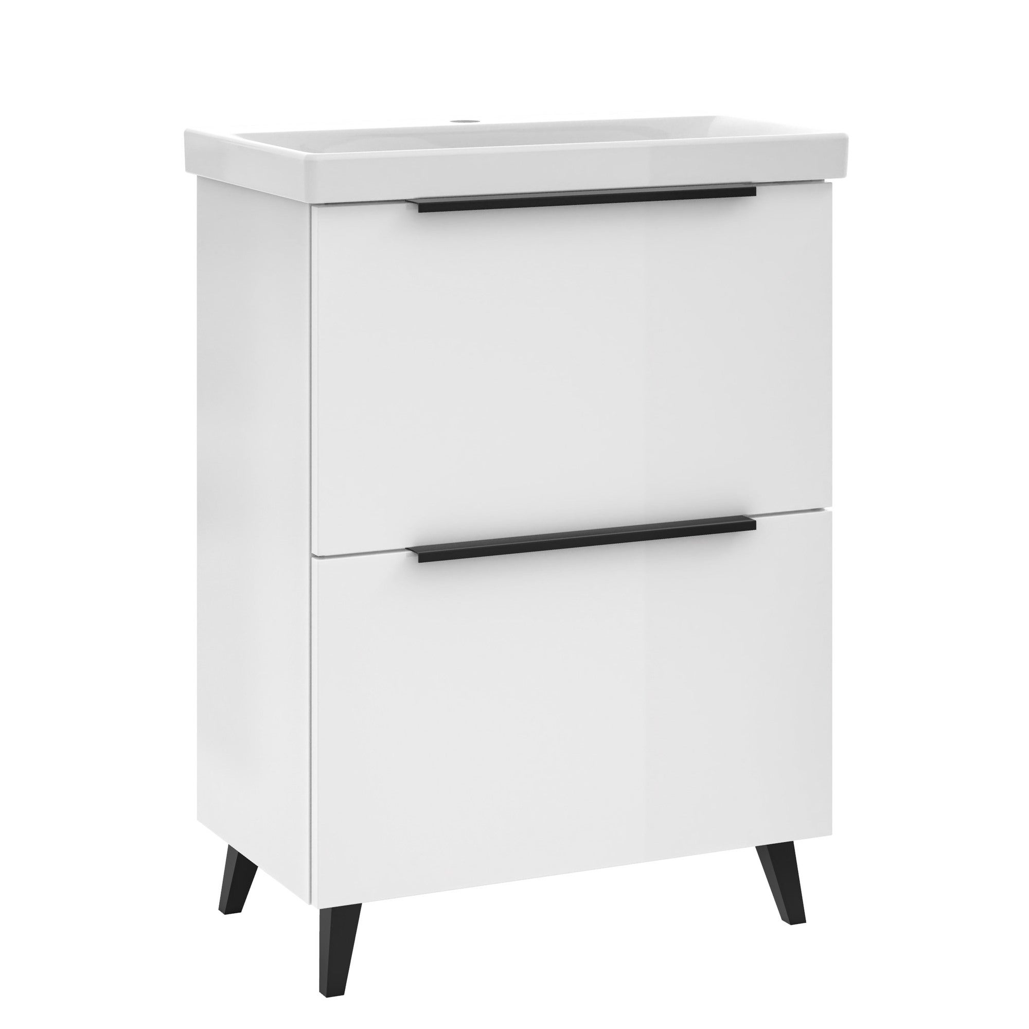 Szafka z umywalką Meble21 Manta 65 x 35 cm biała 1