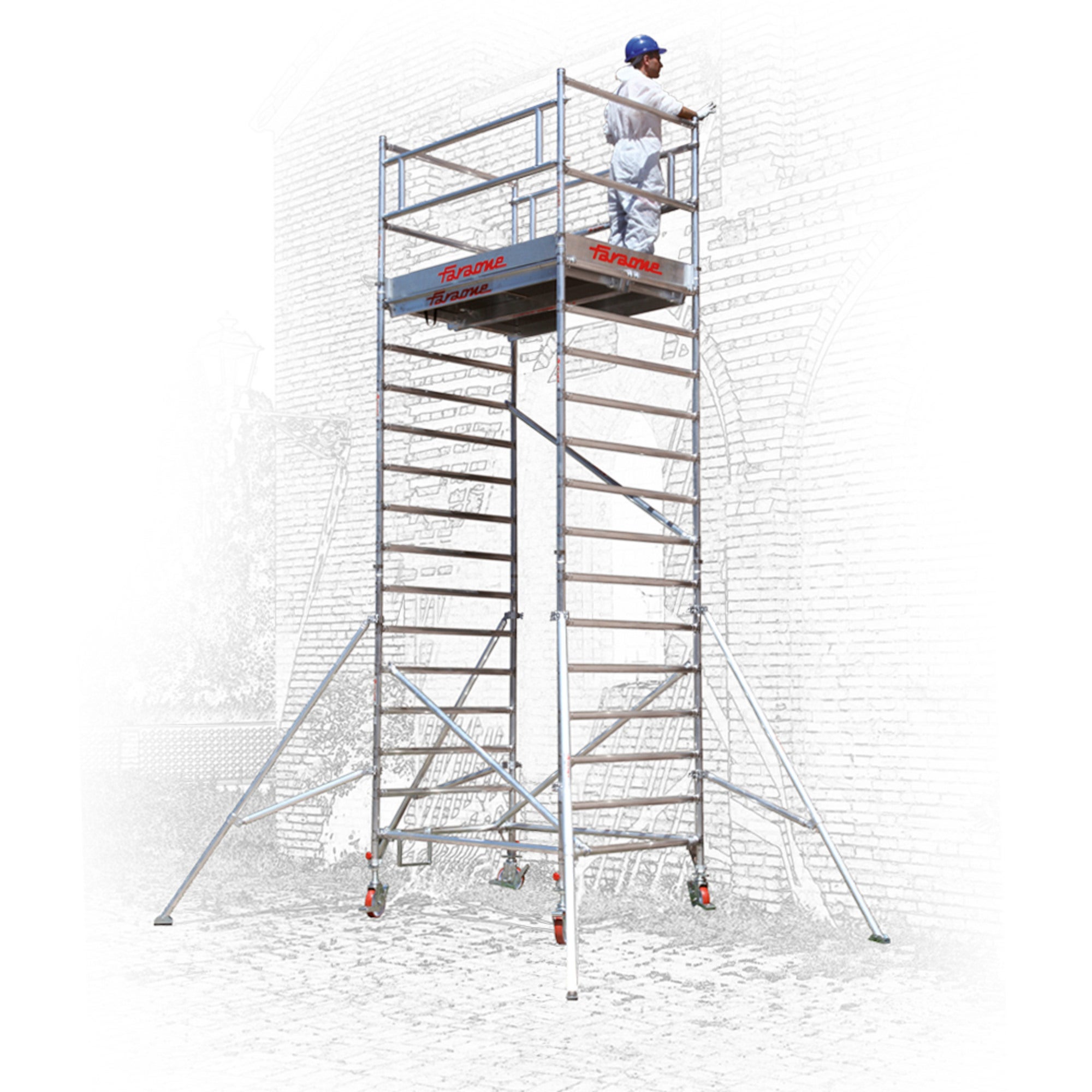 Rusztowanie Faraone Top System 300, 135x300 cm, 1,4 m, aluminium 0