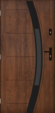 Drzwi zewnętrzne Strasburg Black orzech 90 lewe