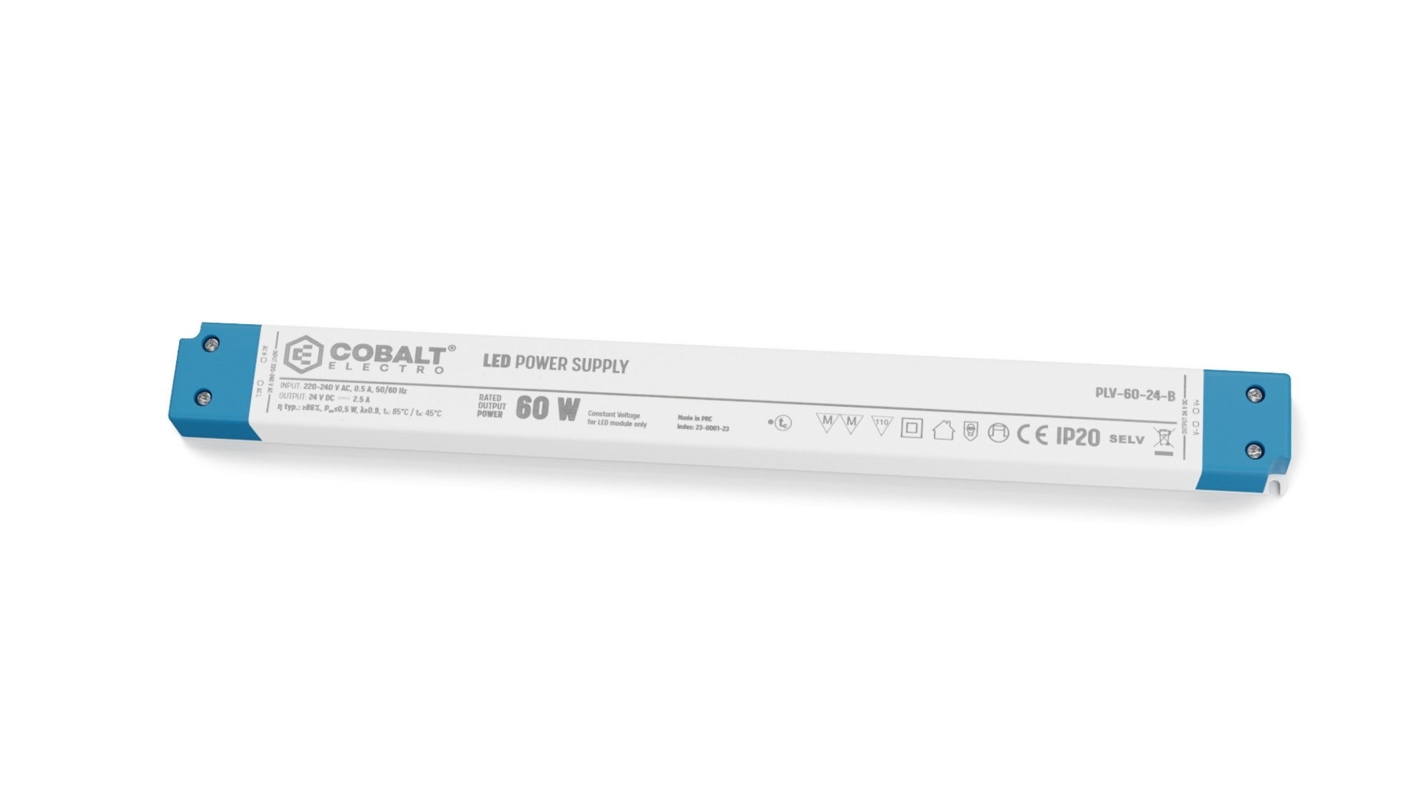Zasilacz LED CobaltElectro PLV-B 24V 60W IP20