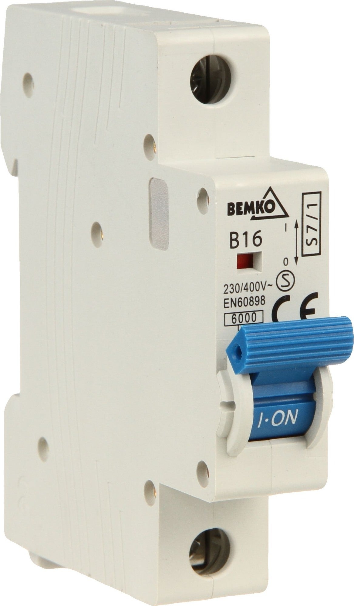 Wyłącznik nadprądowy 1P B 16A A00-S7-1P-B16 Bemko 1