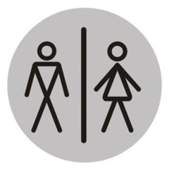 Znak informaycjny WC PAN/PANI 75 mm 0