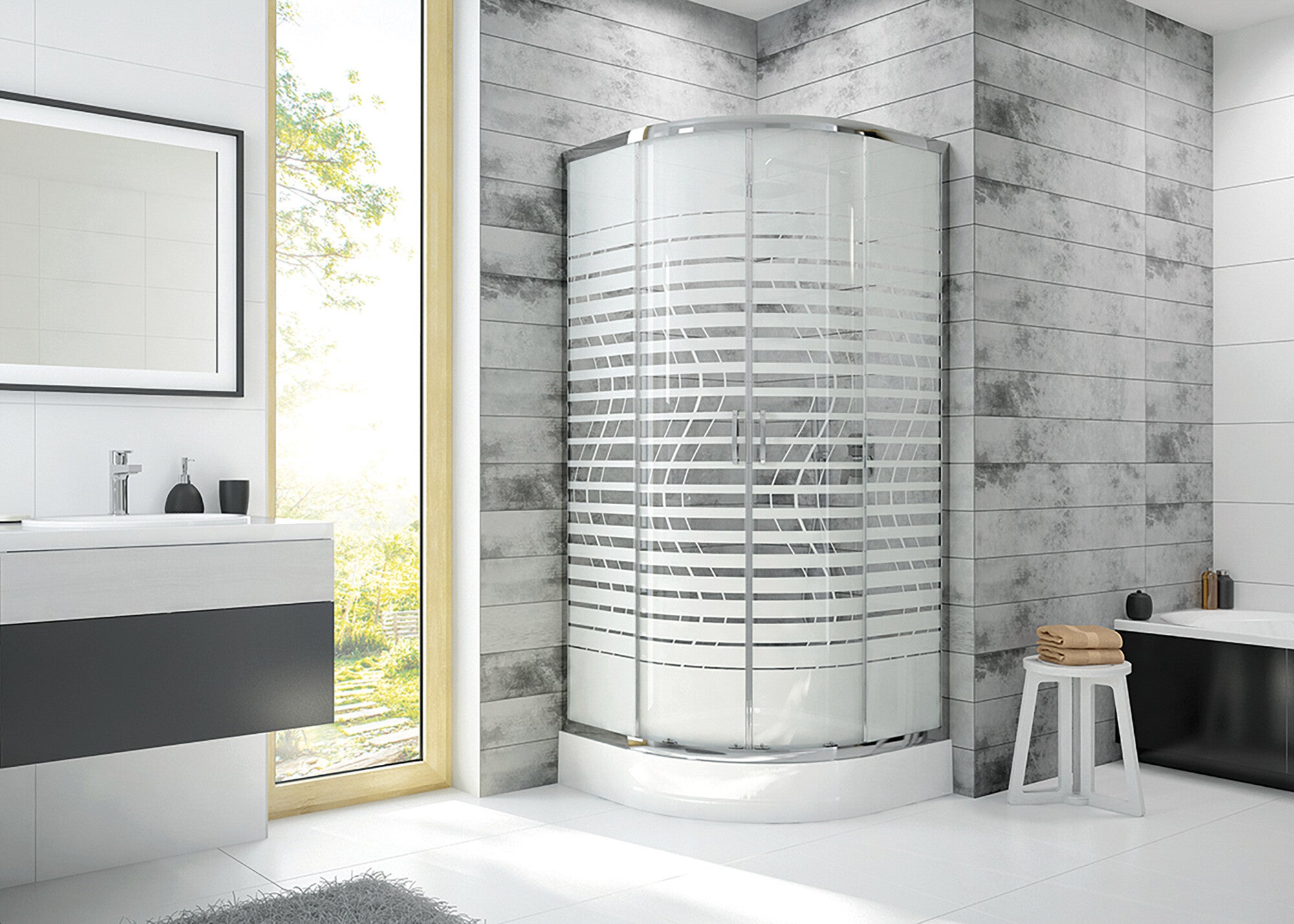 Kabina prysznicowa Sanplast Basic 90x90 cm 1