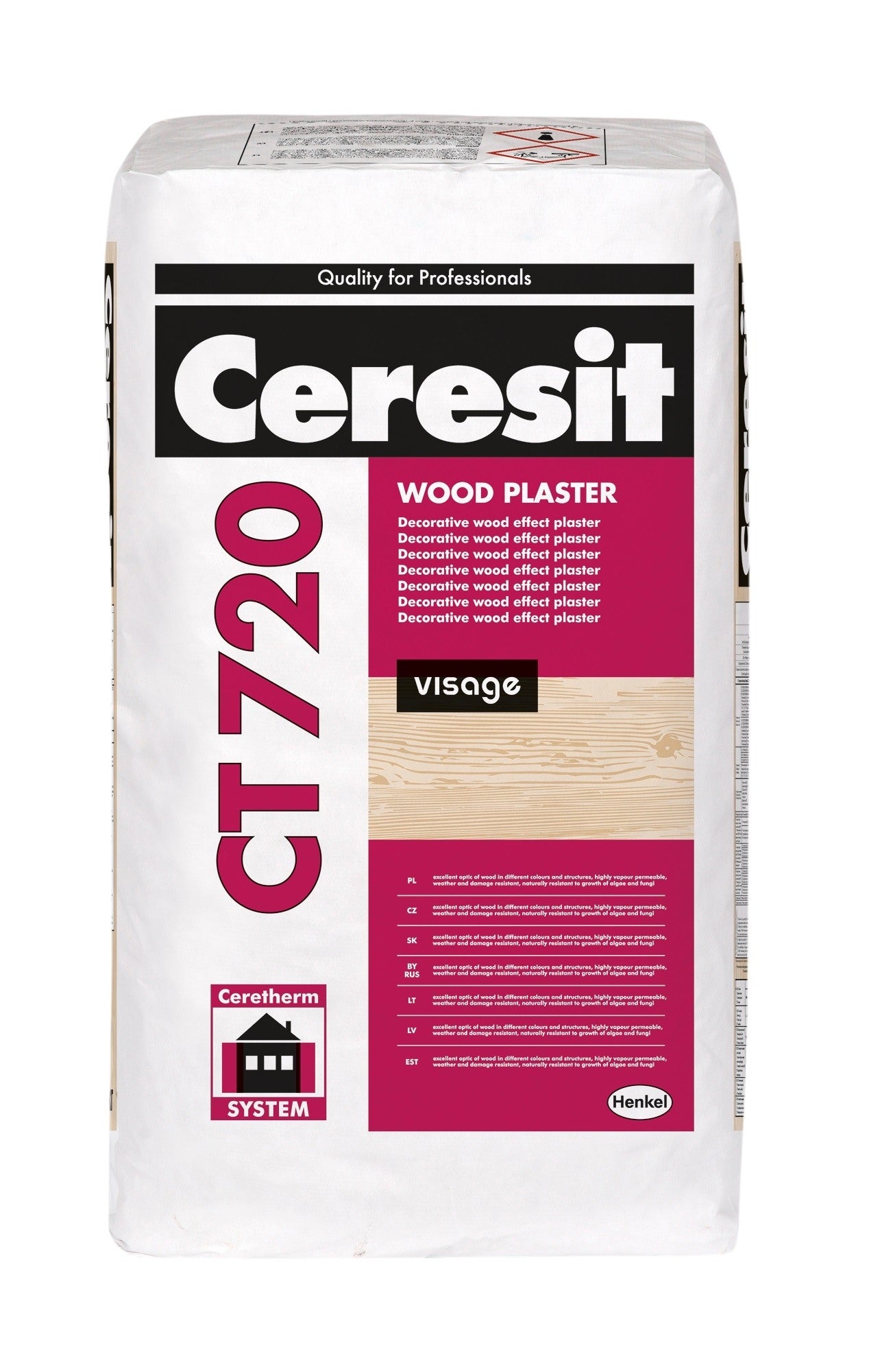 Tynk mineralny Drewno Visage CT720 25kg 0