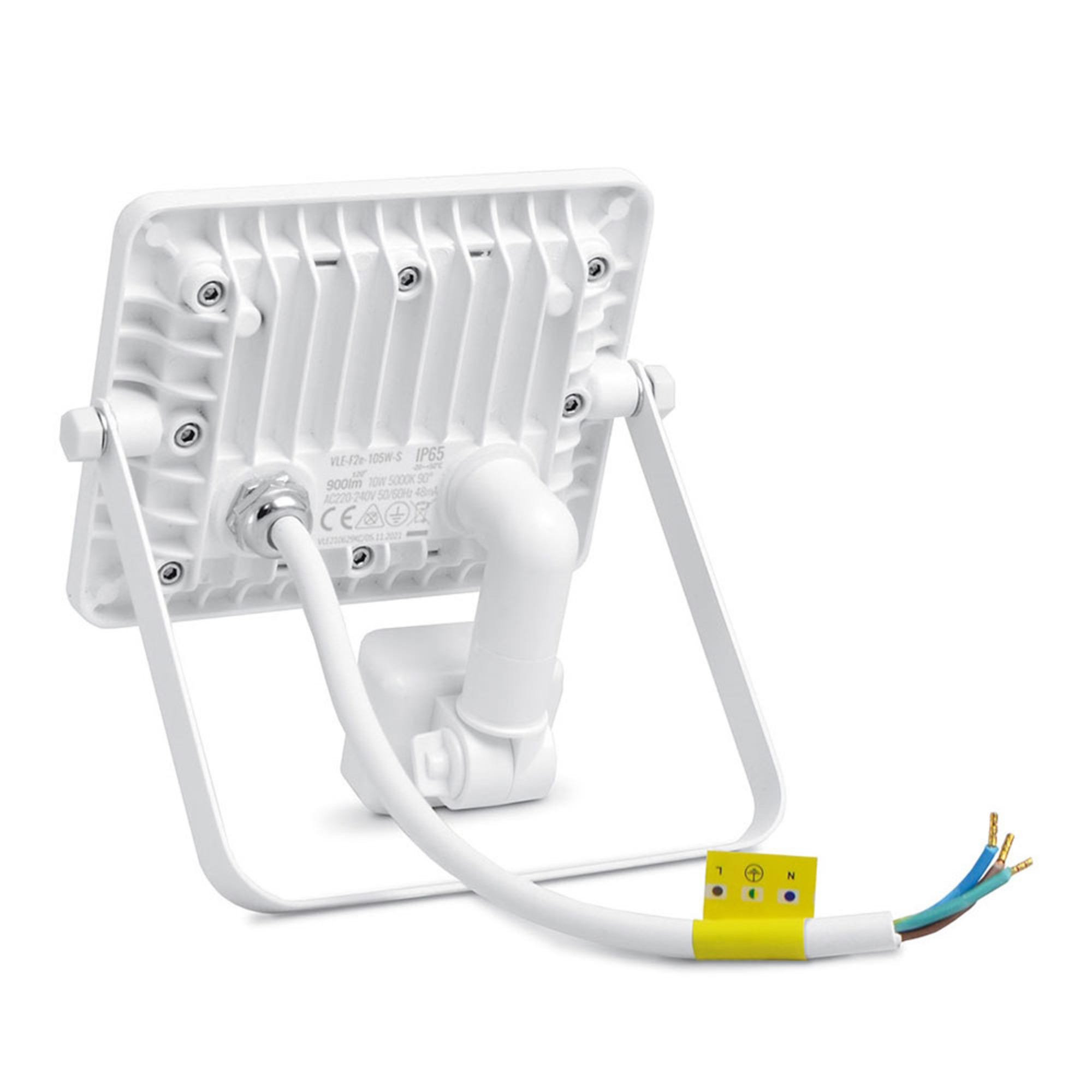 Naświetlacz LED 10W 900 lm IP65 5000K biały czujnik ruchu PIR obracalny 1