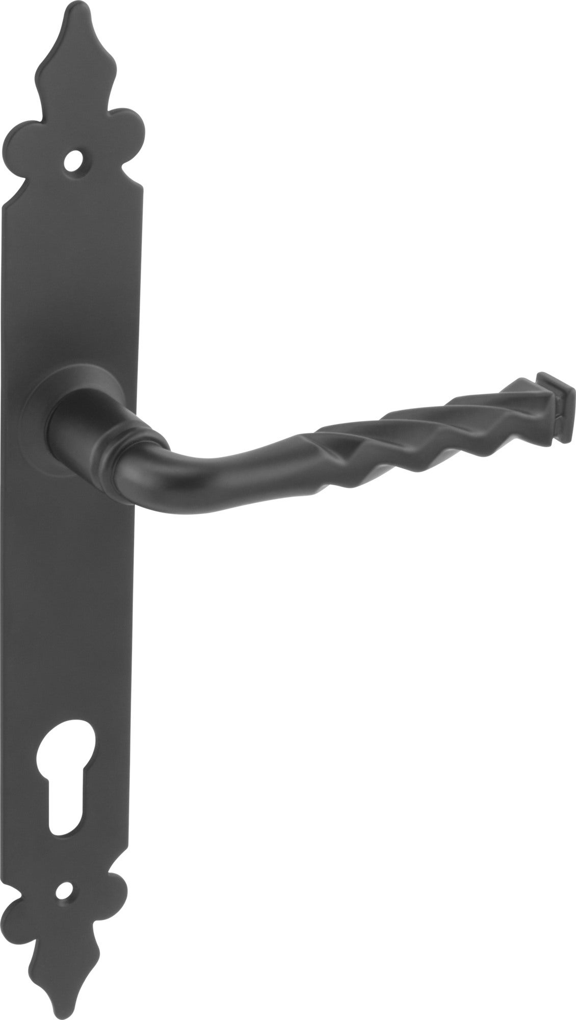 Klamka Lilia 90 mm na wkładkę czarny