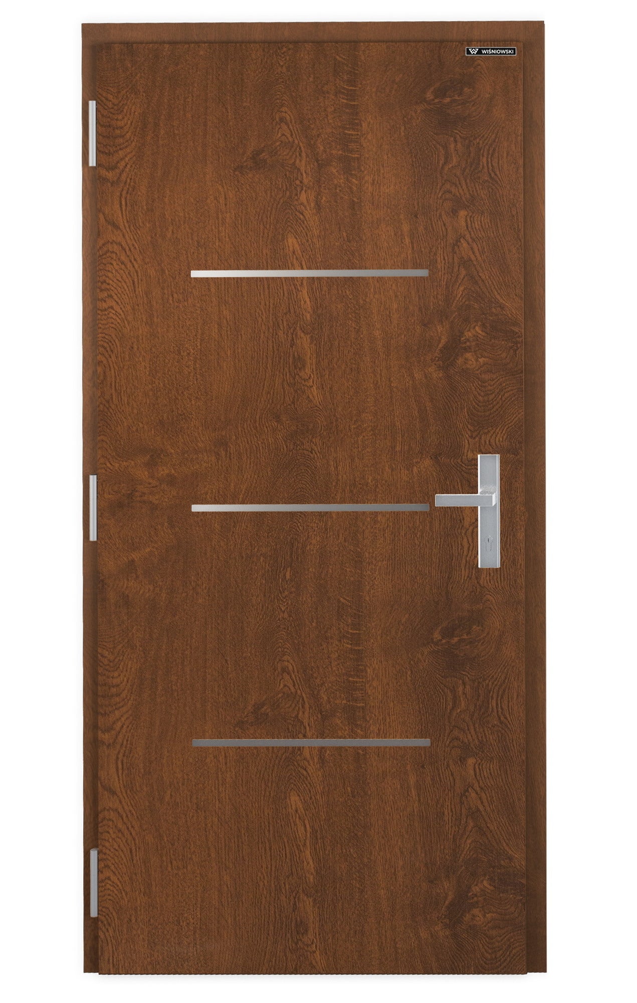 Drzwi zewnętrzne NOVIA Solid orzech 90 lewe