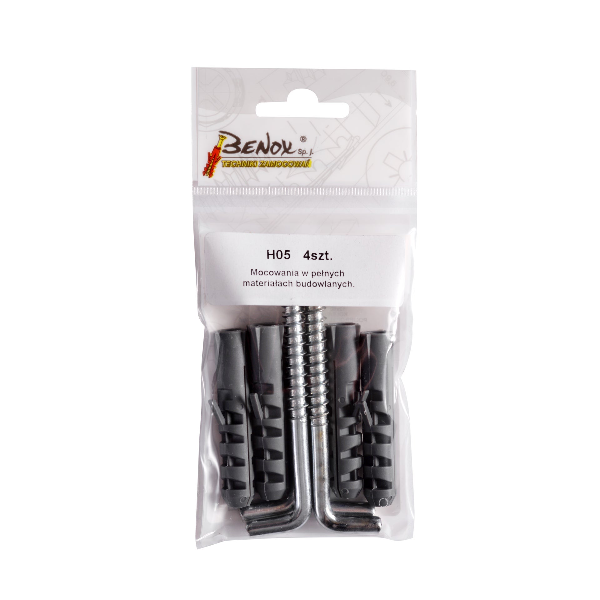 Kołek rozprowy z hakem prostym 12x60 mm 1