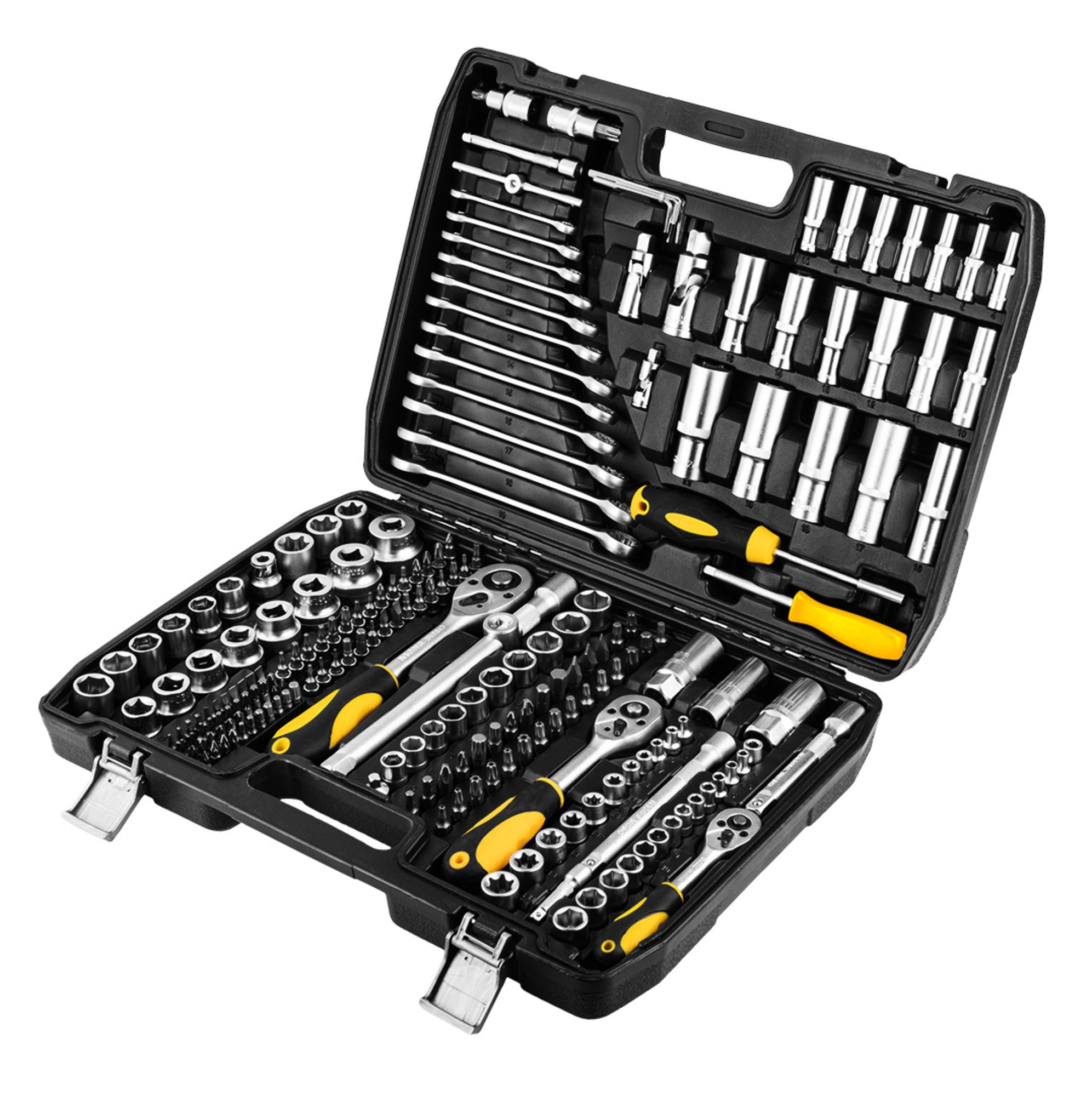 Zestaw kluczy 219 elementów 1/2", 3/8", 1/4" - TOPEX 38D853 1