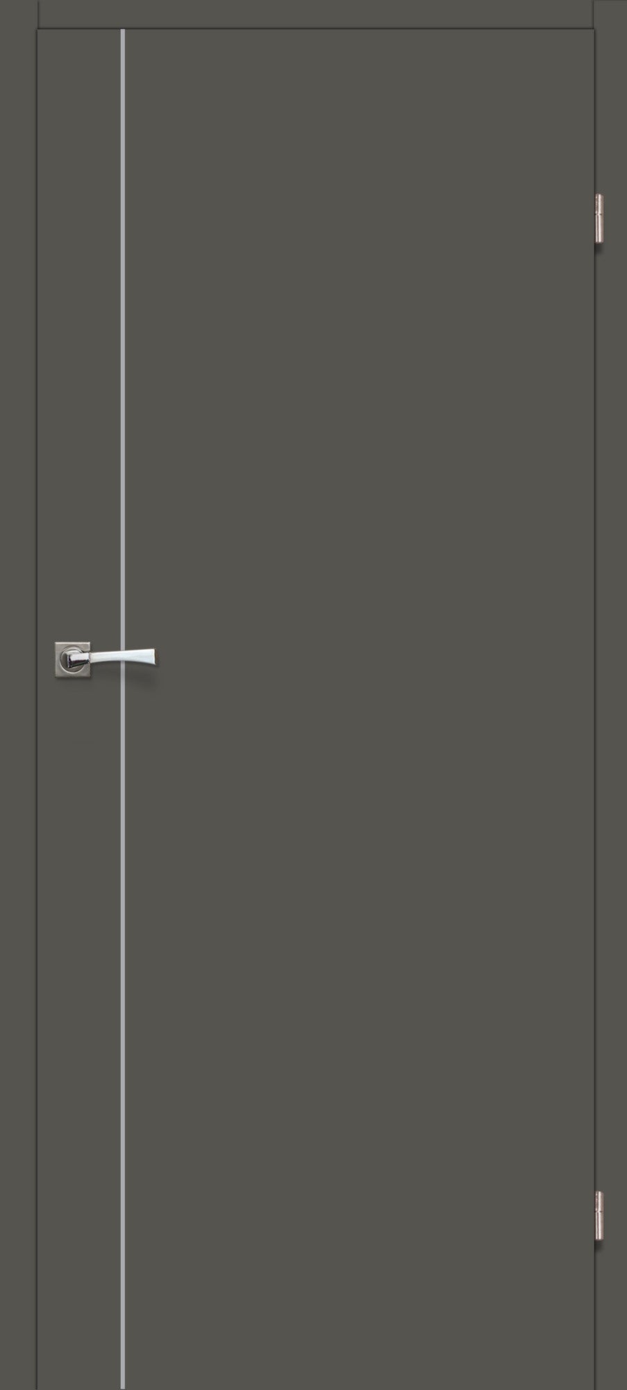 Skrzydło pełne Intarsja 10 90 prawe grafit