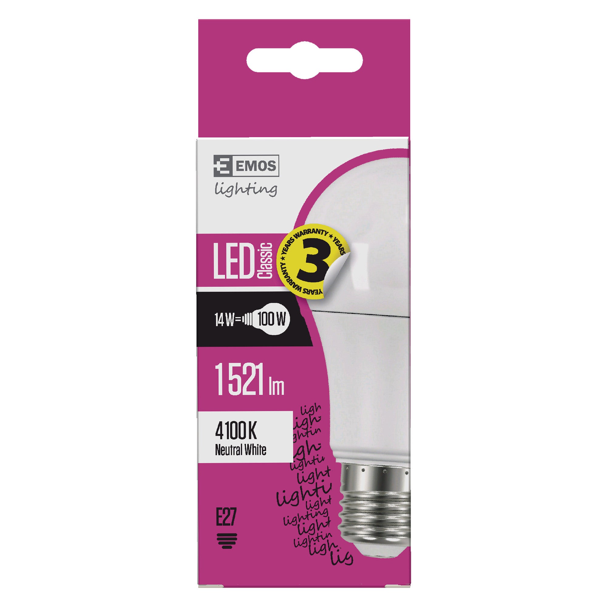Żarówka LED E27 A60 13W 1521lm 4000K 1