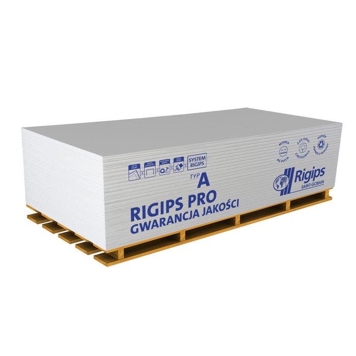 Płyta gipsowo-kartonowa standardowa Rigips PRO 1200x2000x12,5 mm GKB typ A