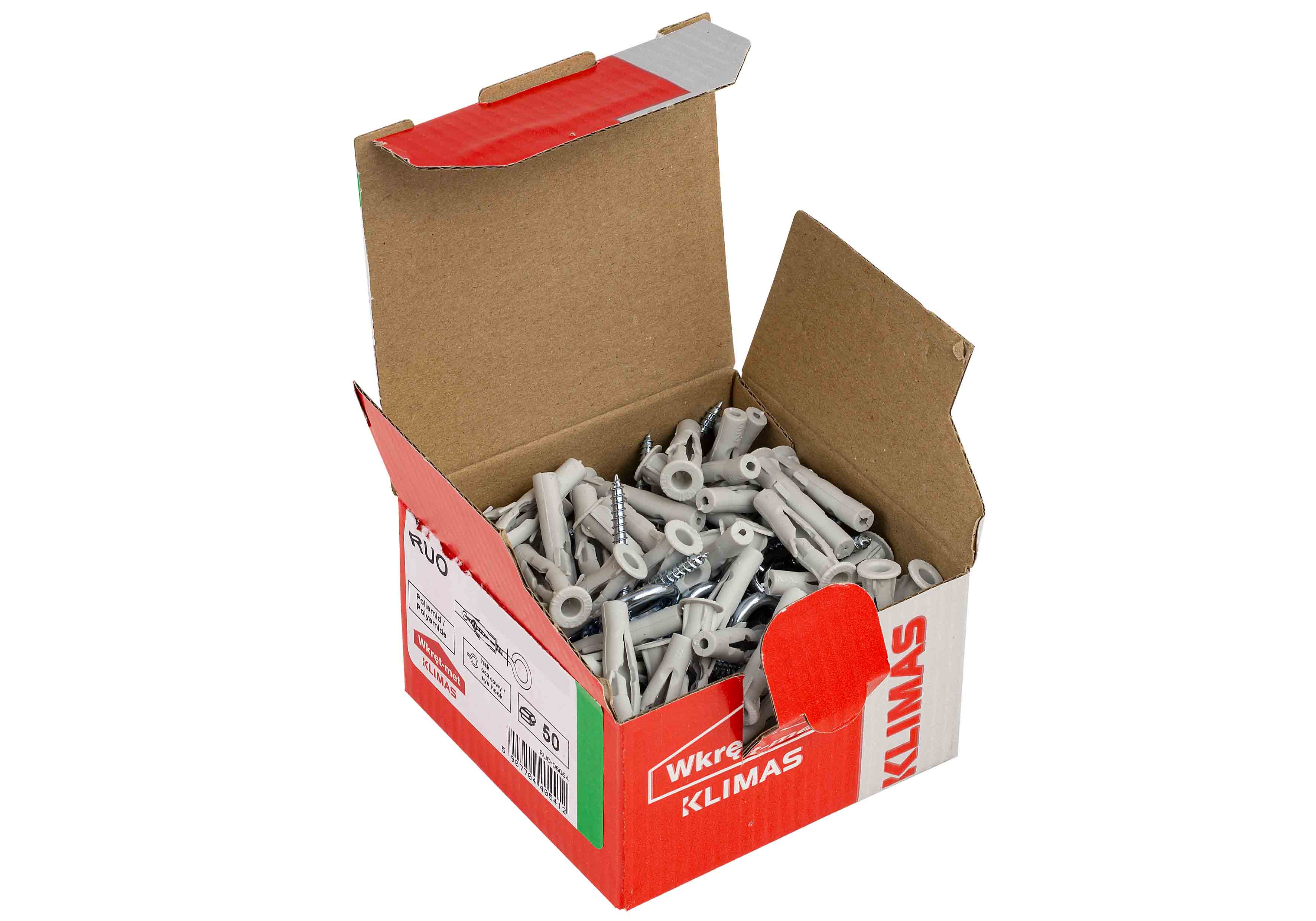 Kołek uniwersalny z hakiem pełnym fi 6 3.5x64 mm 50 szt. 2