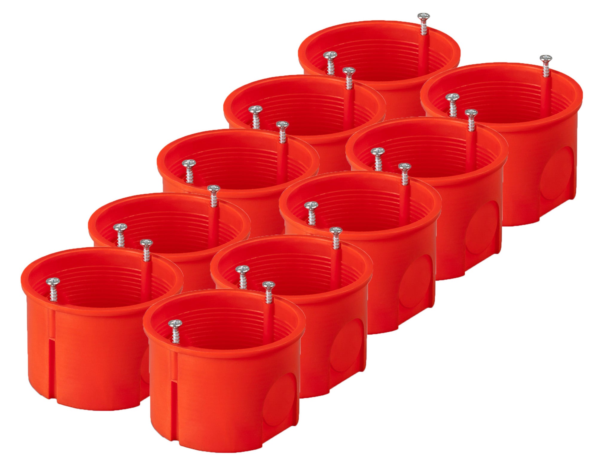 Puszka podtynkowa PK60 PRO płytka z wkrętami Ø 60mm 10szt