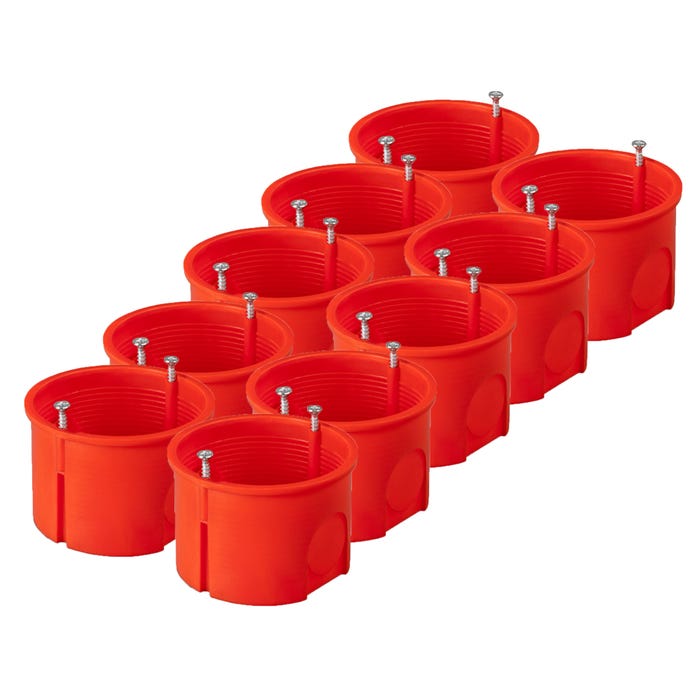 Puszka podtynkowa PK60 PRO płytka z wkrętami Ø 60mm 10szt