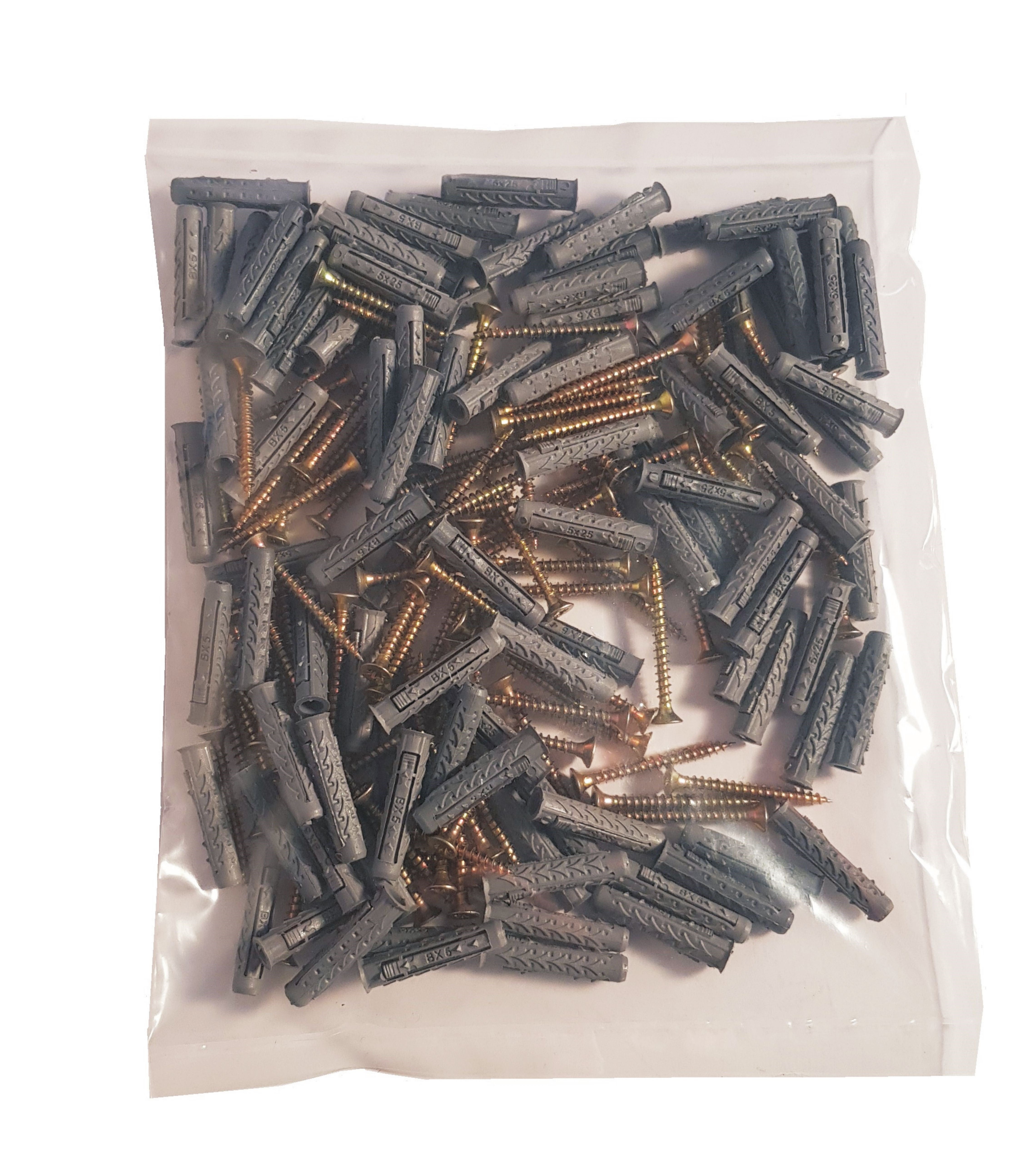 Kołek rozporowy fi 5 z wkrętem 3.0x30 mm (100 szt.) 2