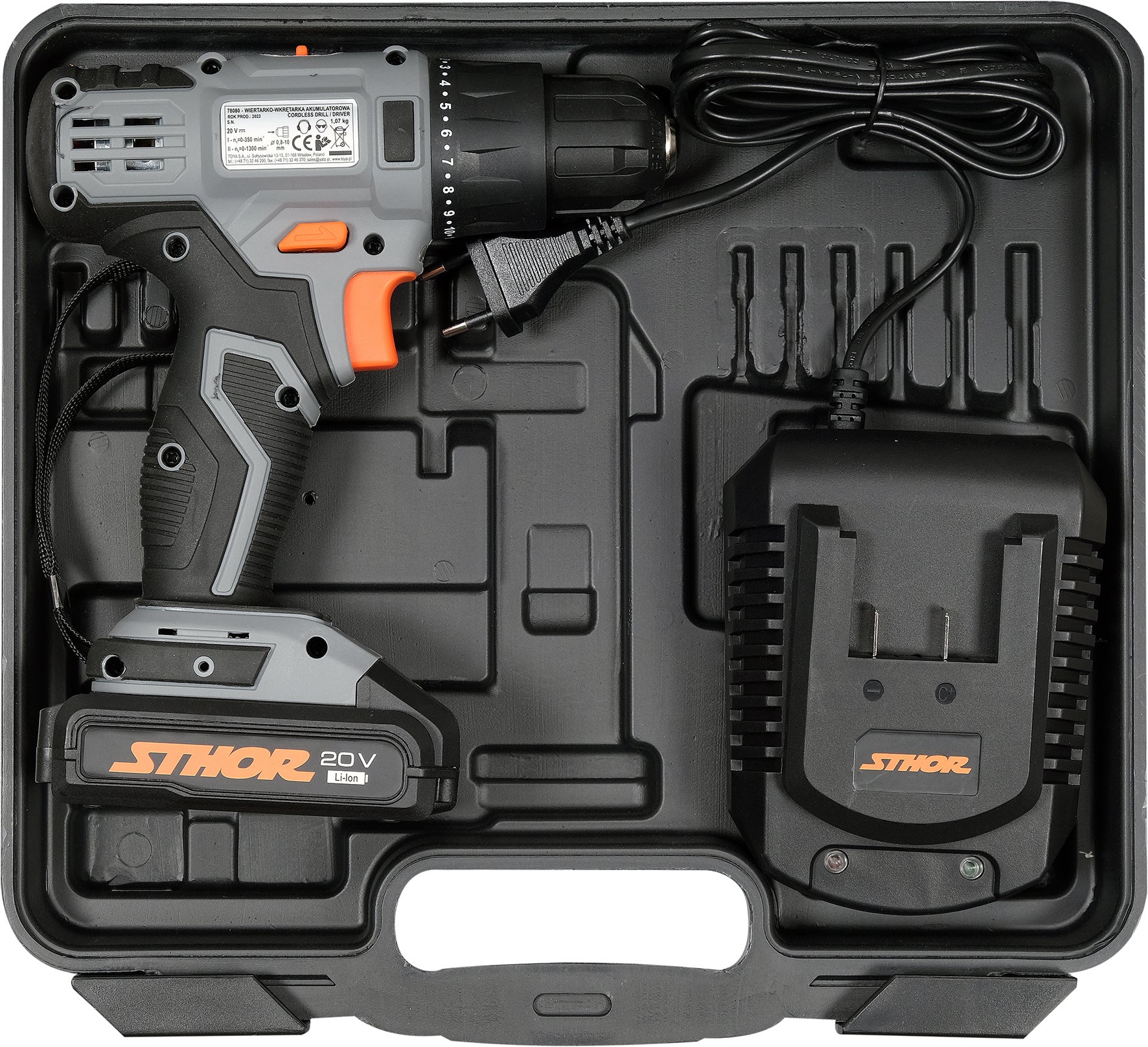 Wiertarko-wkrętarka 20V 78081 Sthor / 1 x 2,0Ah 1