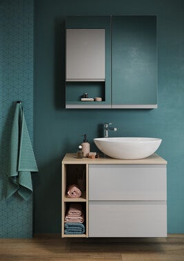 Umywalka nablatowa Cersanit Moduo 44 x 35.5 cm biała 2