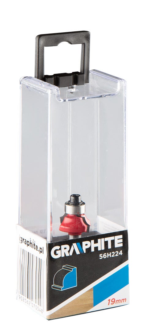 Frez kształtowy z łożyskiem, zaokrąglający 19x6,5 mm, trzpień 6 mm 4