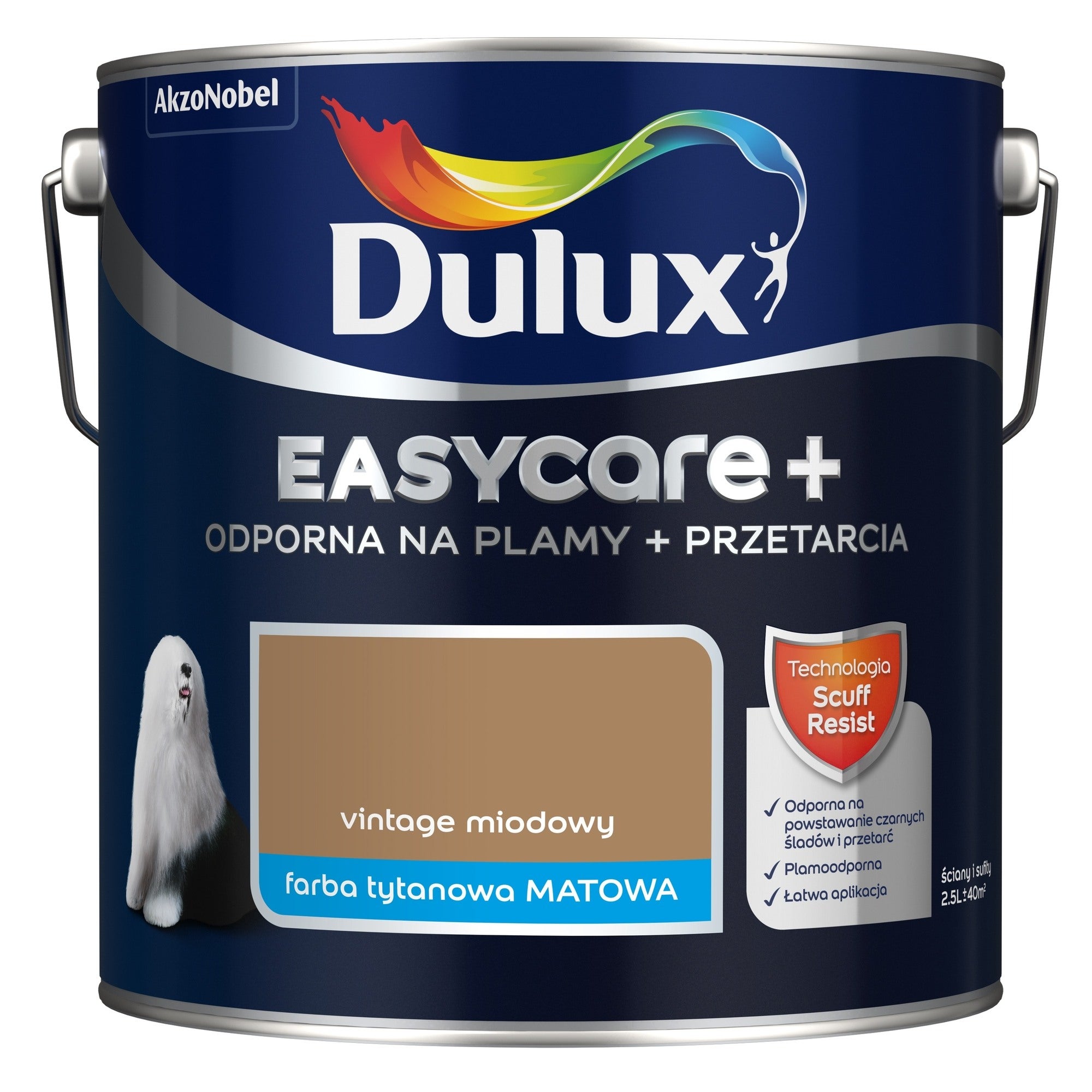 Farba Dulux EasyCare + vintage miodowy 2,5l 0
