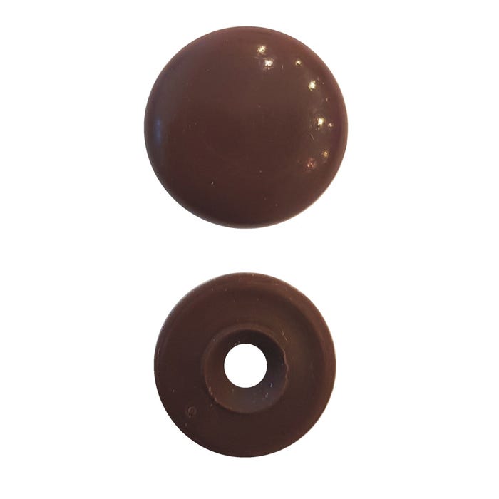 Rozetka ozdobna duża brązowa (12 szt.)