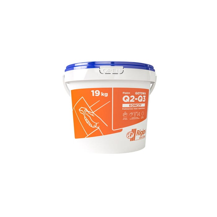 Masa szpachlowa Rigips Q2-Q3 kończy 19 kg