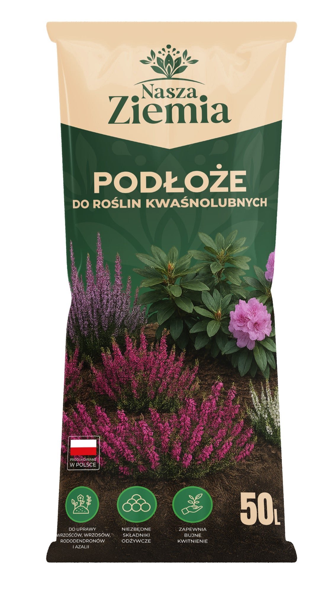 Podłoże do roślin kwasolubnych 50l 