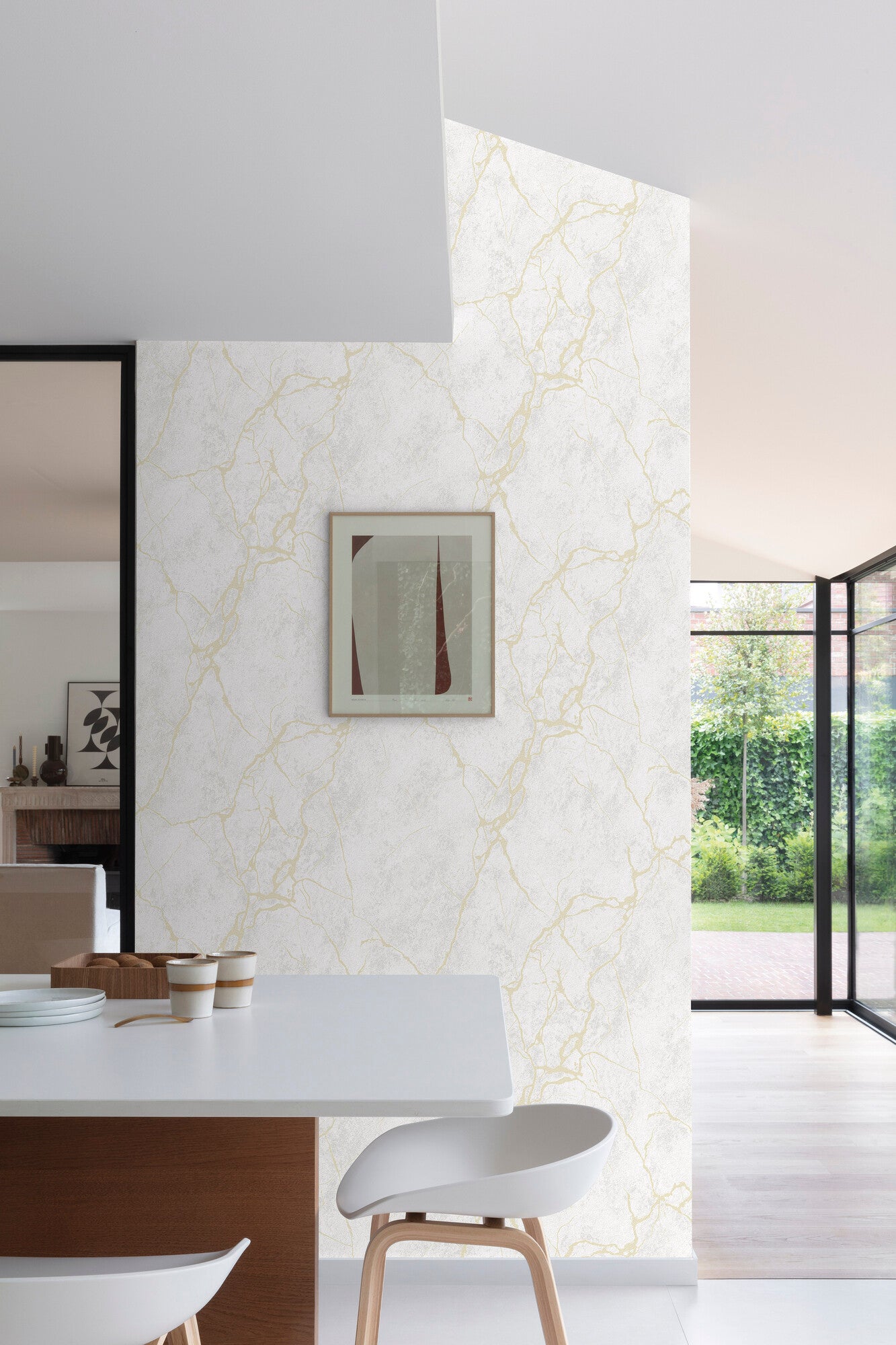 Tapeta winylowa na fizelinie marmor - marmur biały  1