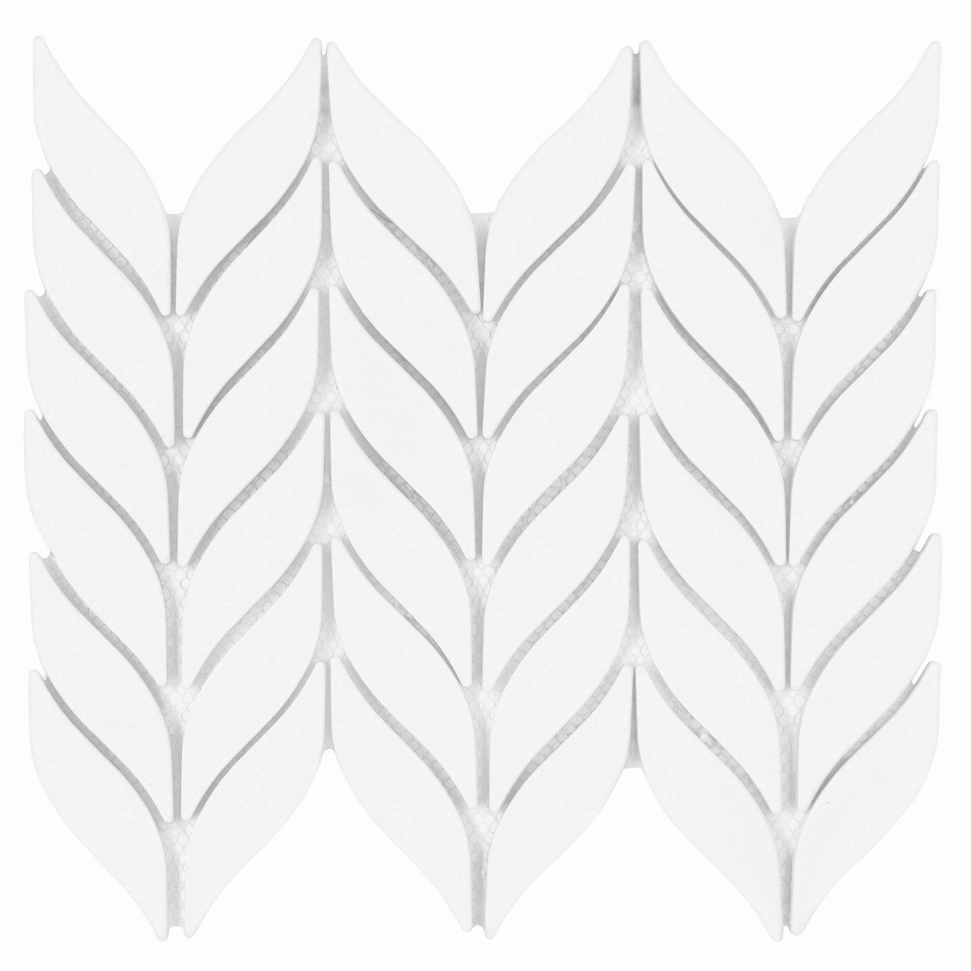 Mozaika ceramiczna Bottany white mat 26.5x22.5 cm