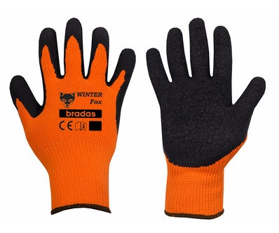 Rękawice ocieplane pokryte lateksem WINTER FOX Bradas, rozm. 10 (XL) 1