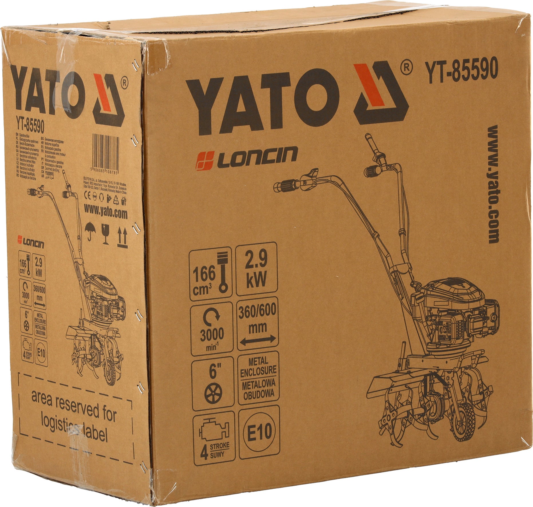 Glebogryzarka spalinowa YATO, moc: 3,94 KM, YT-85590 4