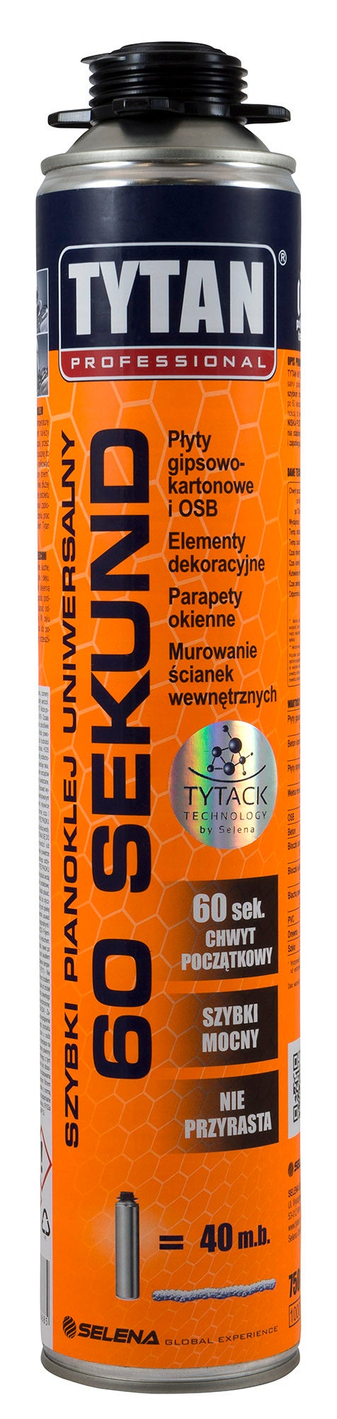 Pianoklej uniwersalny  60 sekund Tytan 750 ml, pistoletowy