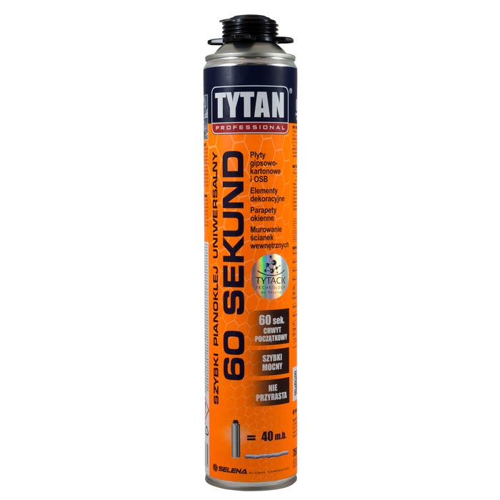 Pianoklej uniwersalny  60 sekund Tytan 750 ml, pistoletowy