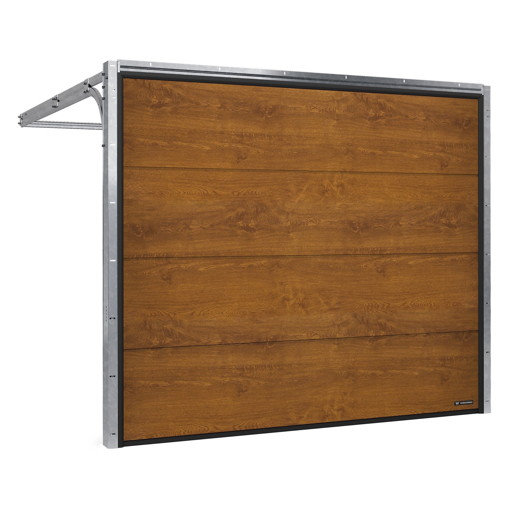 Brama segementowa Nobla z napędem automatyczna 2500x2125 złoty dąb
