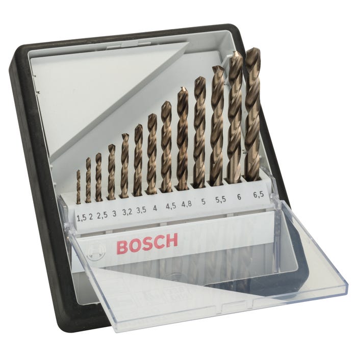 Zestaw wierteł kobaltowych do metalu Robust Line Bosch, 13 szt.