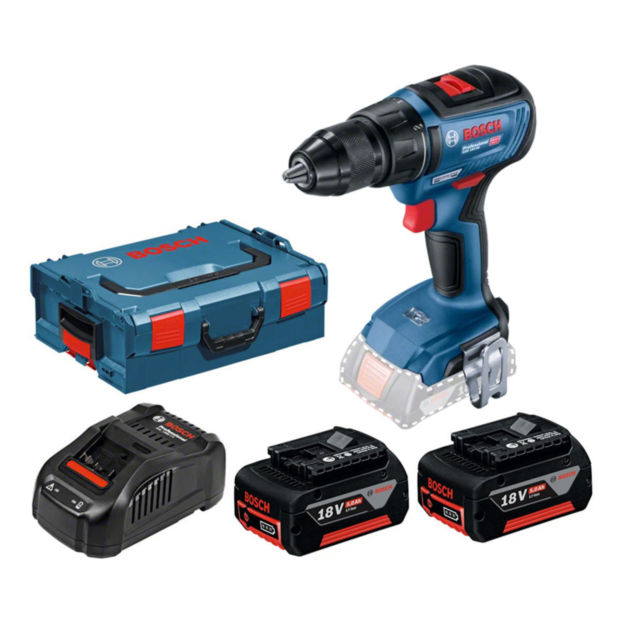 Wiertarko-wkrętarka 18V GSR 18V-50 Bosch / 2 x 5,0Ah 1
