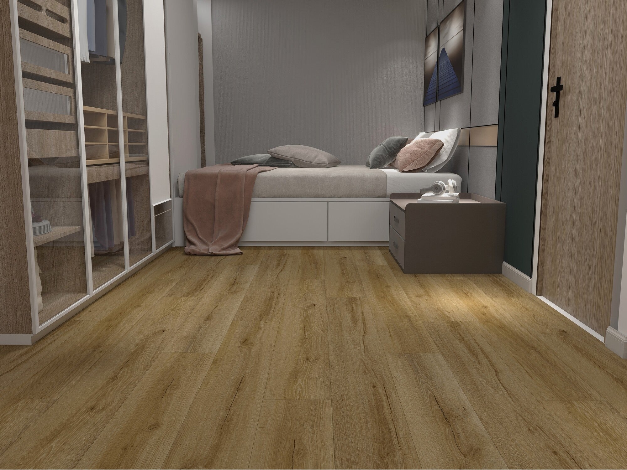 Panel winylowy SPC Dąb Noris kl.33, 4mm op. 2,196m2 wodoodporny 1