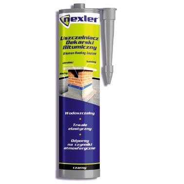 Uszczelniacz dekarski bitumiczny Nexler 300 ml, czarny