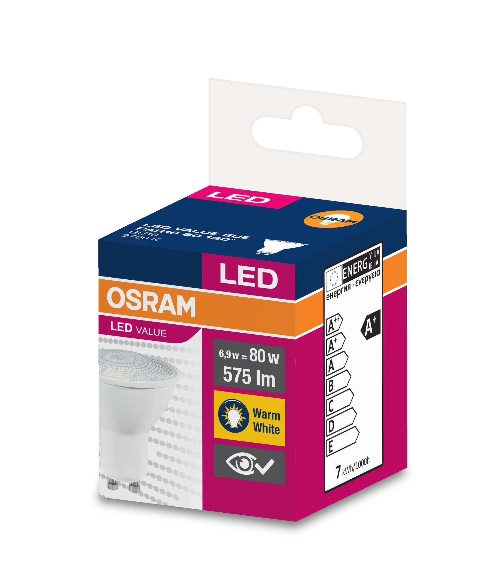 Żarówka LED GU10 6,9W 575lm 2700K