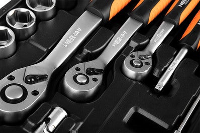 Zestaw kluczy nasadowych 1/2", 3/8", 1/4" 10-216 NEO, 216 szt. 5