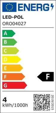 Żarówka LED E27 filament ST64 4W 440lm 2200K bursztynowa 1