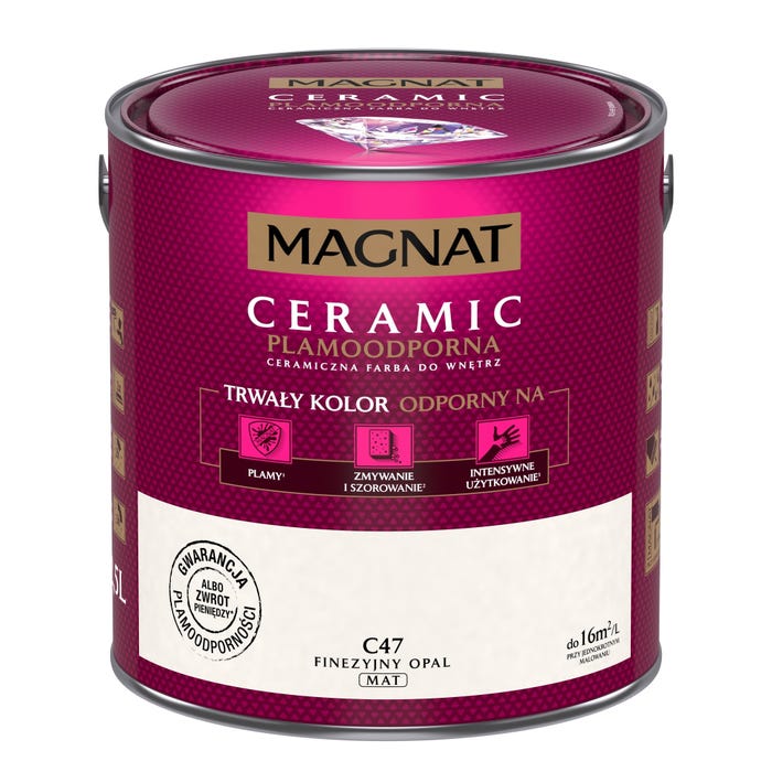 Farba Magnat Ceramic finezyjny opal 2,5l