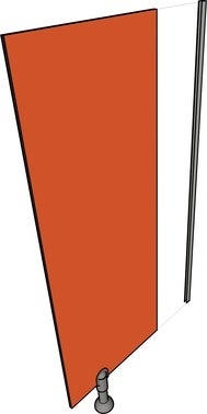 Ścianka pisuarowa HPL System Basic 2