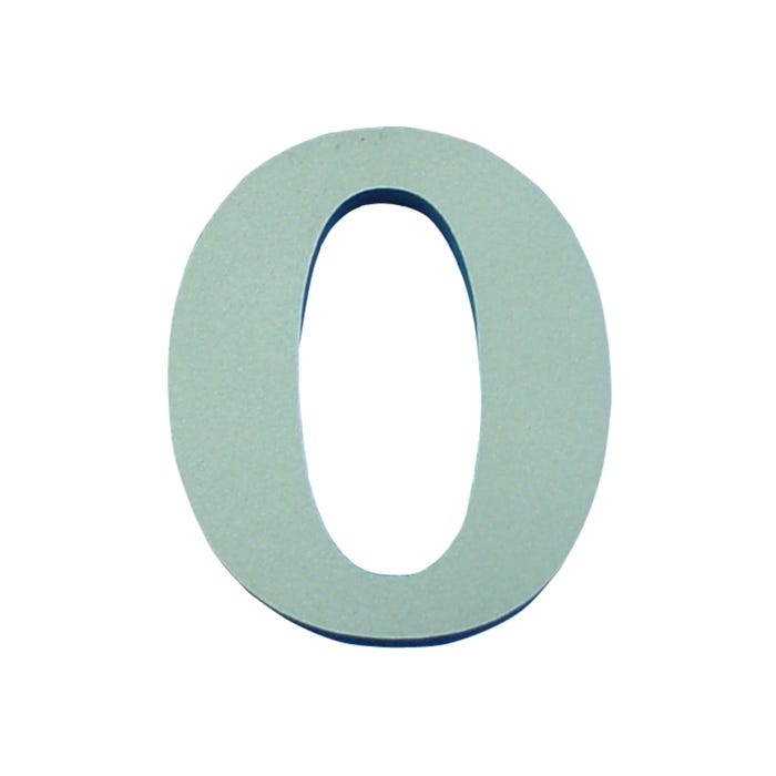 Cyfra 0 samoprzylepna oliwkowa 50 mm
