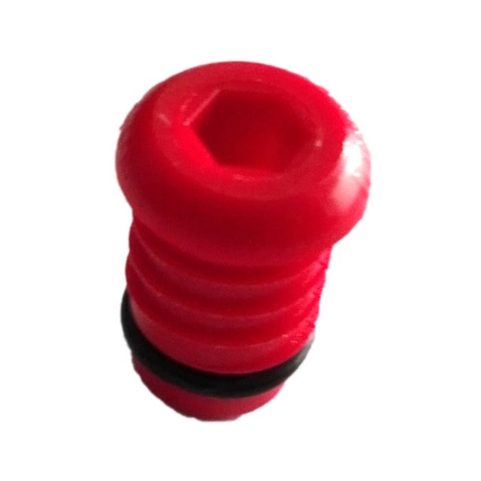 Korek do prób szczelności do rur PEX 16x2 mm, czerwony