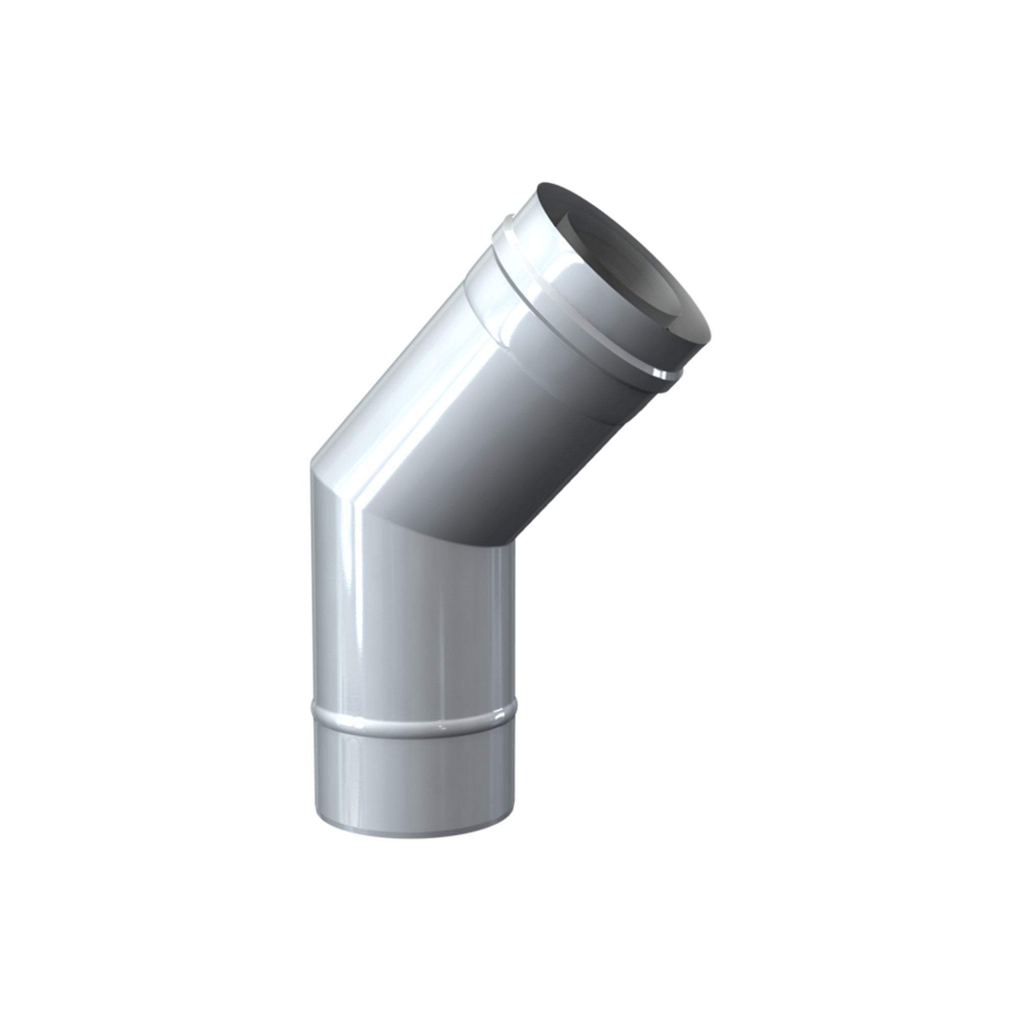 Kolano powietrzno-spalinowe 45° 60-100 mm