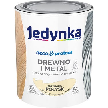 Farba Jedynka Deco&Protect satynowa kremowa 0,7l