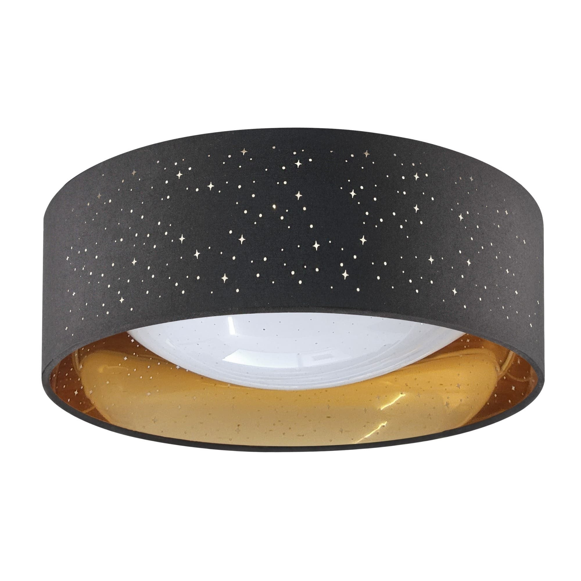 Plafon LED Tuluza 18W 1850 lm, czarno-złoty