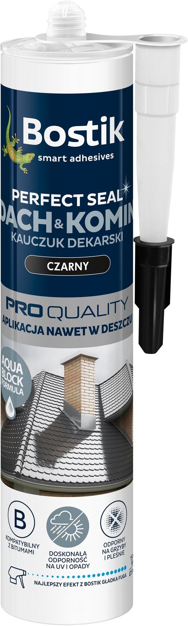 Uszczelniacz dekarski Bostik Perfect Seal Dach&Komin czarny 280ml 0