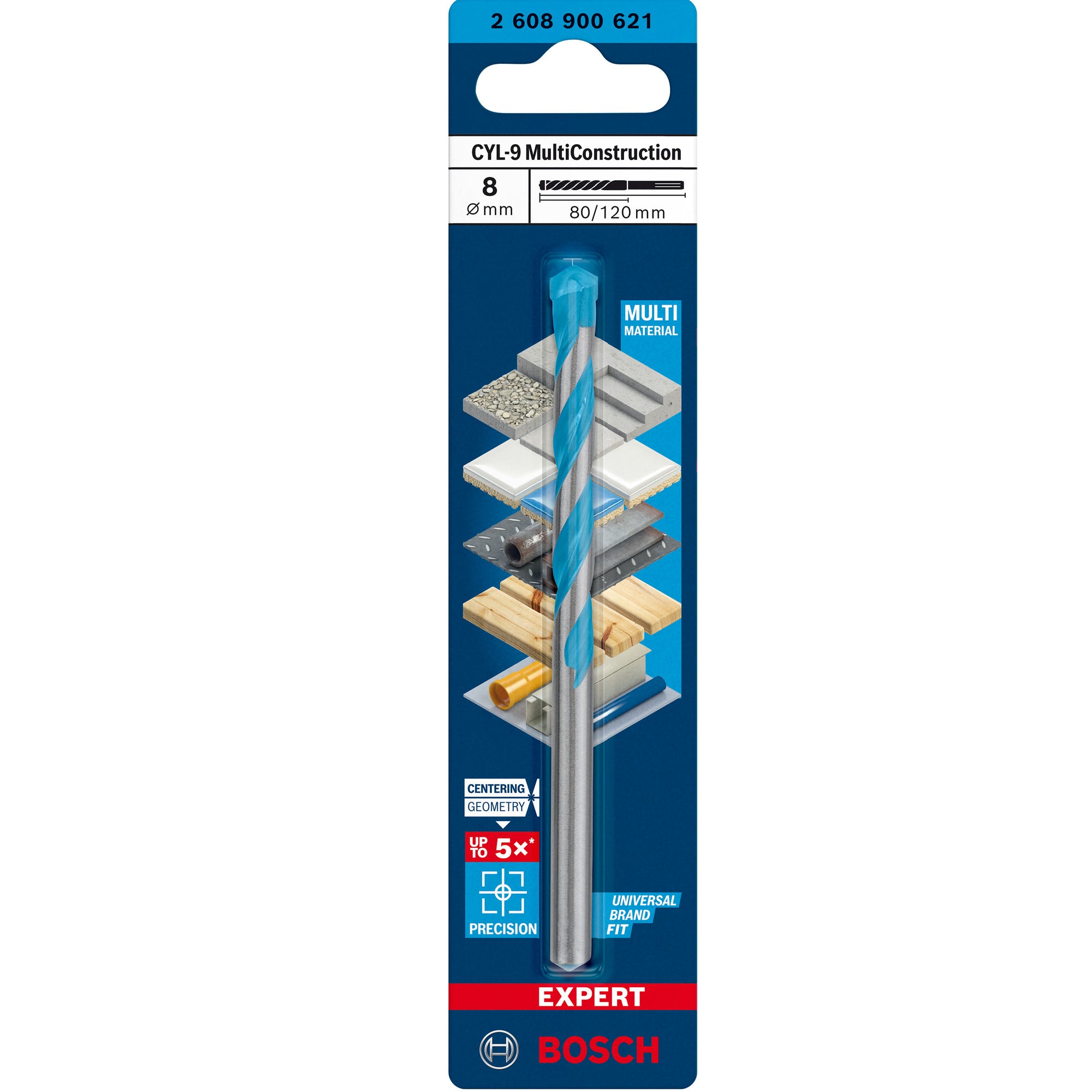 Wiertło wielozadaniowe MULTICONSTRUCTION 8x120 mm Bosch 1